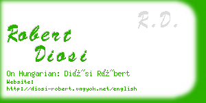robert diosi business card