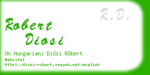 robert diosi business card